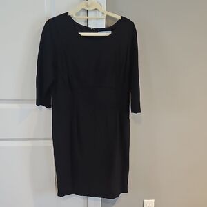 ANTONIO MELANI Black Midi Sheath Dress